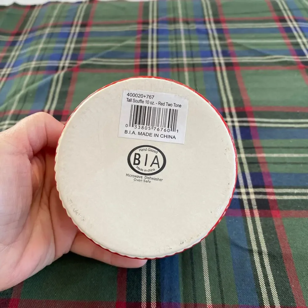 BIA red ramekin